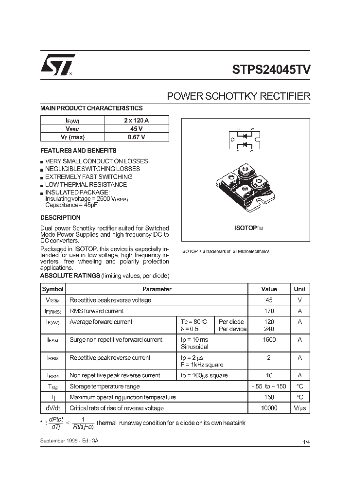 STPS24045TV_292509.PDF Datasheet