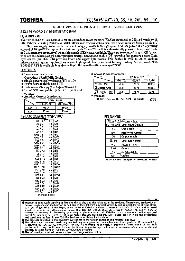 TC554161AFT-10_284694.PDF Datasheet