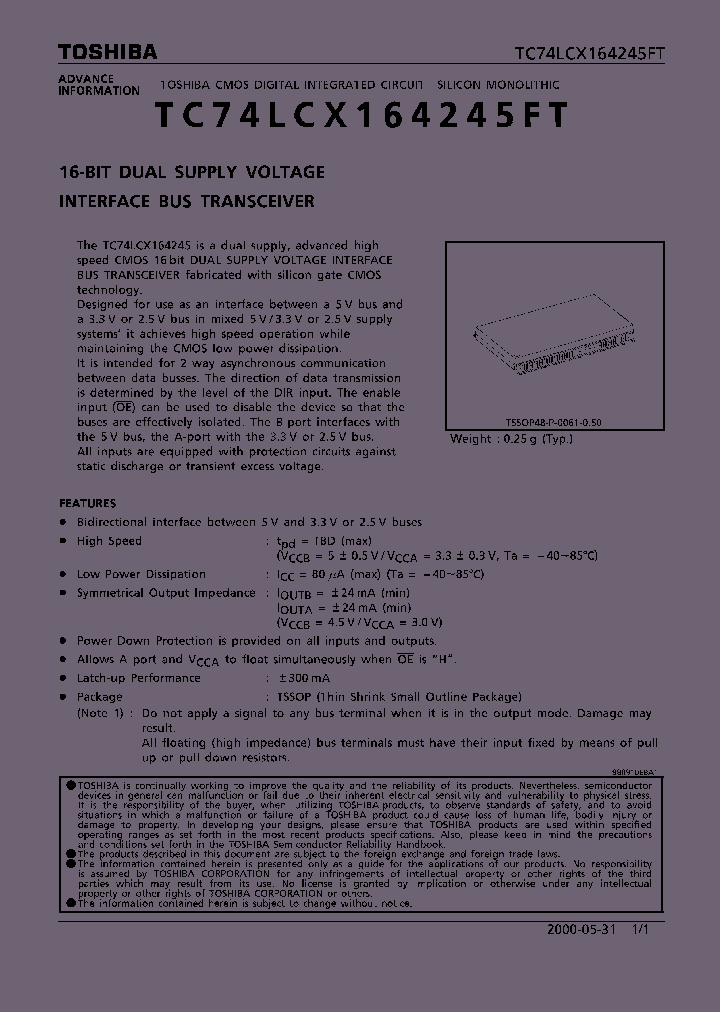 TC74LCX164245FT_279868.PDF Datasheet