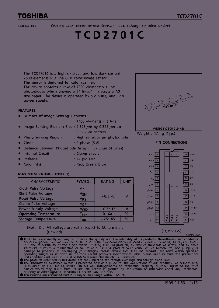 TCD2701C_281382.PDF Datasheet