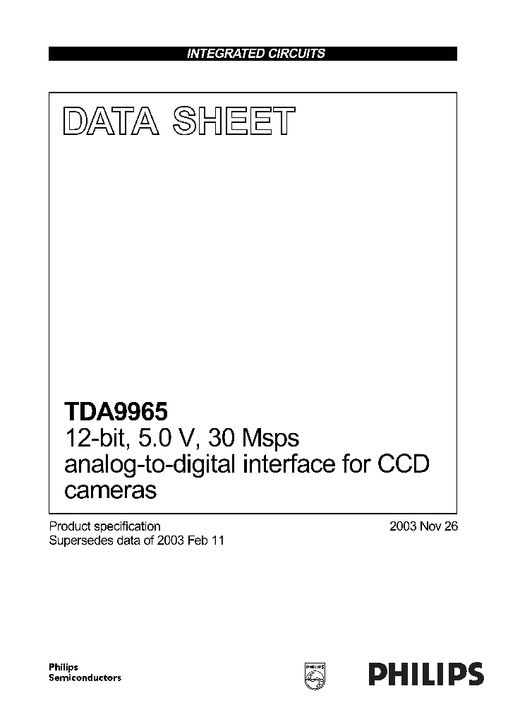 TDA9965_293911.PDF Datasheet