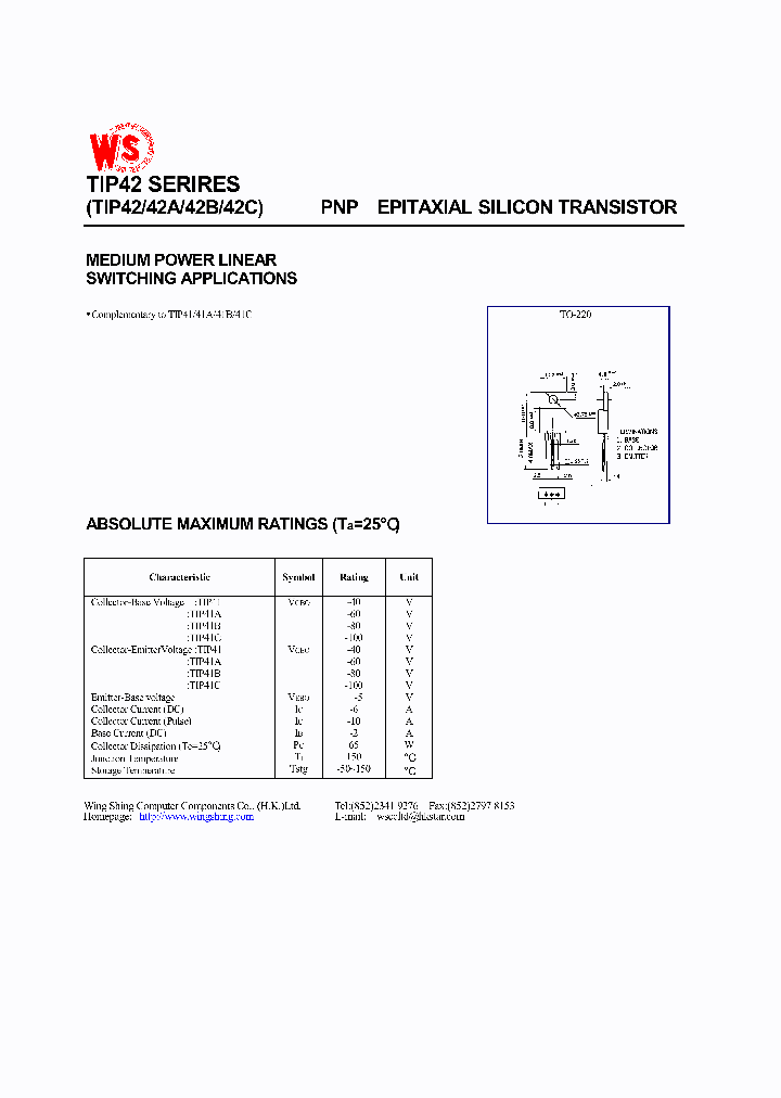 TIP42_273108.PDF Datasheet