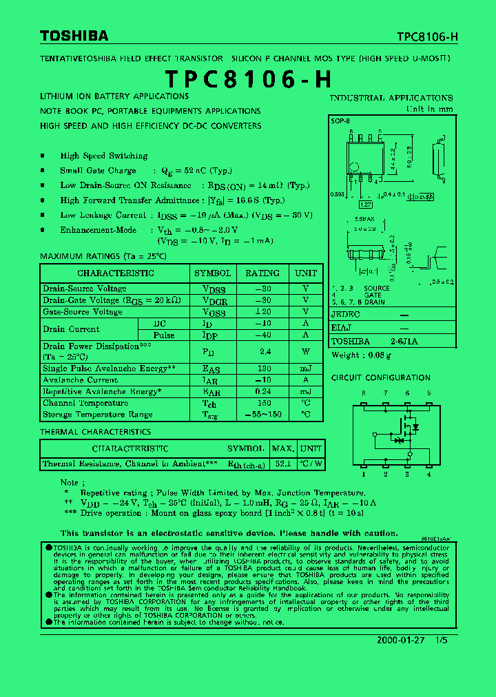 TPC8106-H_283757.PDF Datasheet