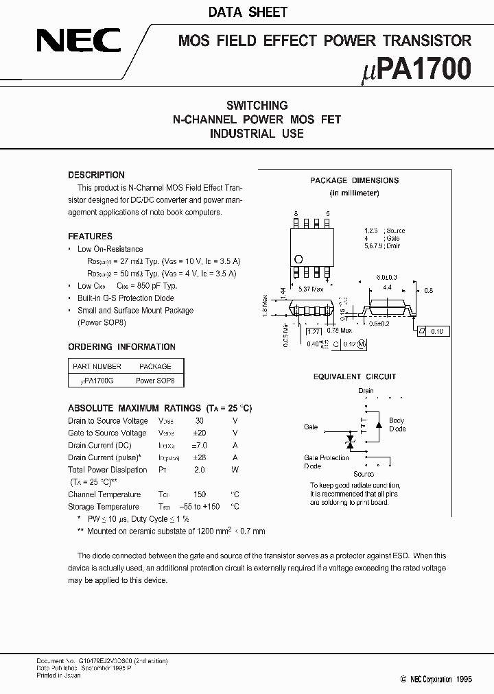 UPA1700_282522.PDF Datasheet
