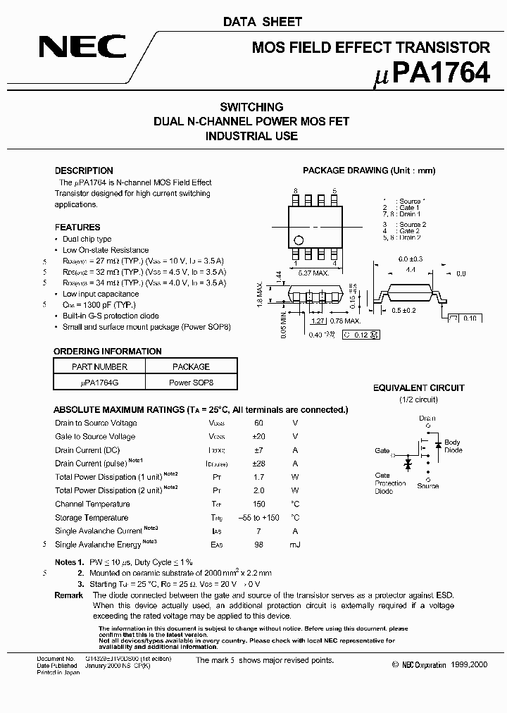 UPA1764_299826.PDF Datasheet