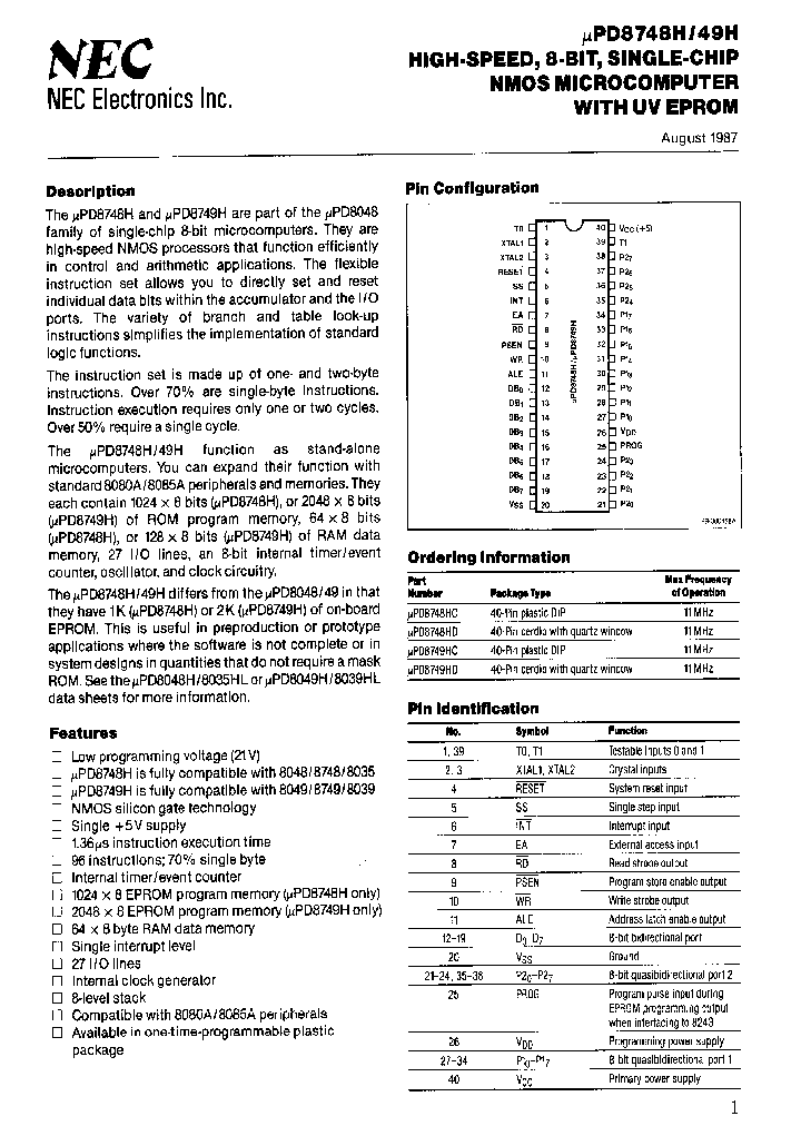 UPD8748_213591.PDF Datasheet