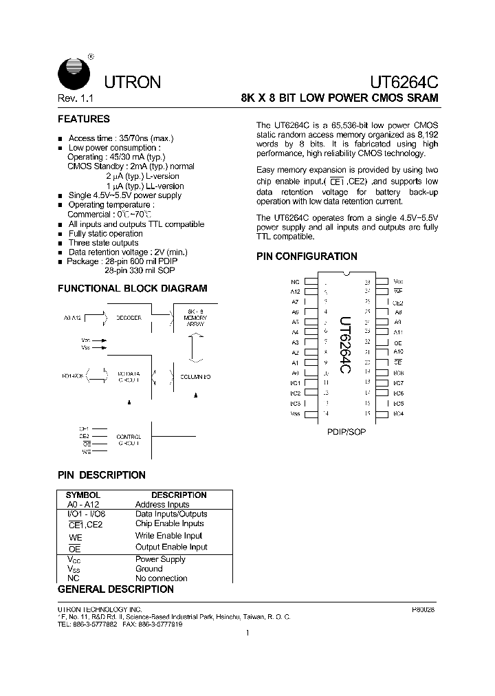 UT6264CPC-_194239.PDF Datasheet