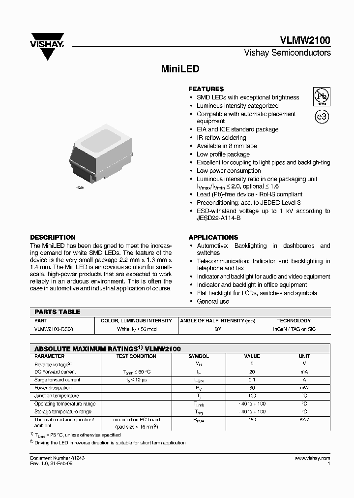 VLMW2100NBSP_286889.PDF Datasheet