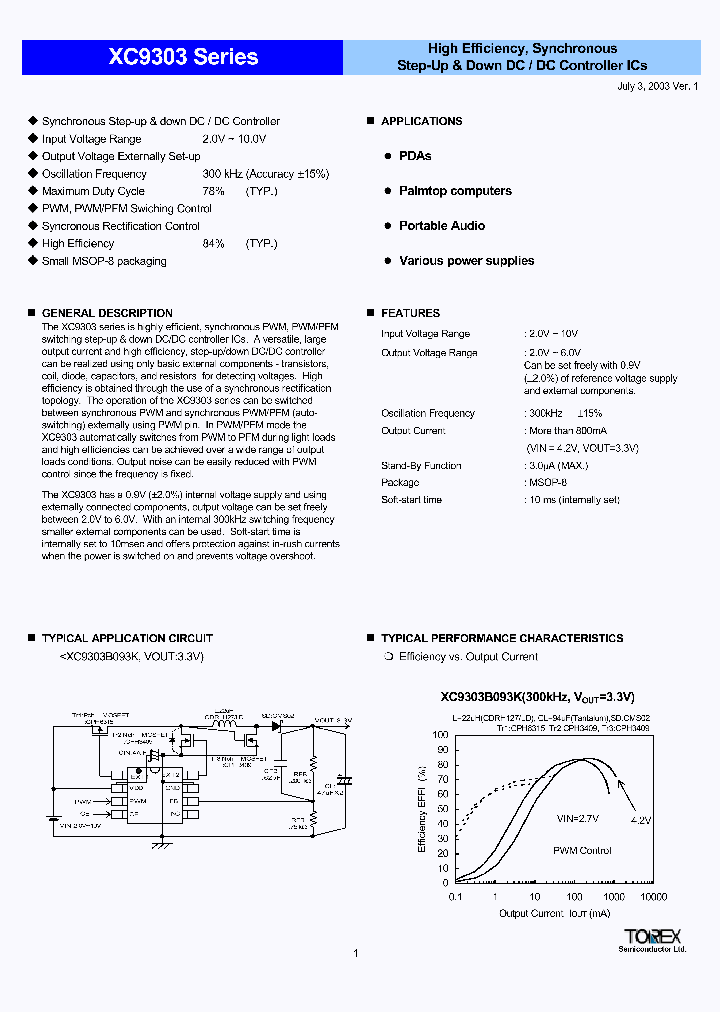 XC9303_294985.PDF Datasheet