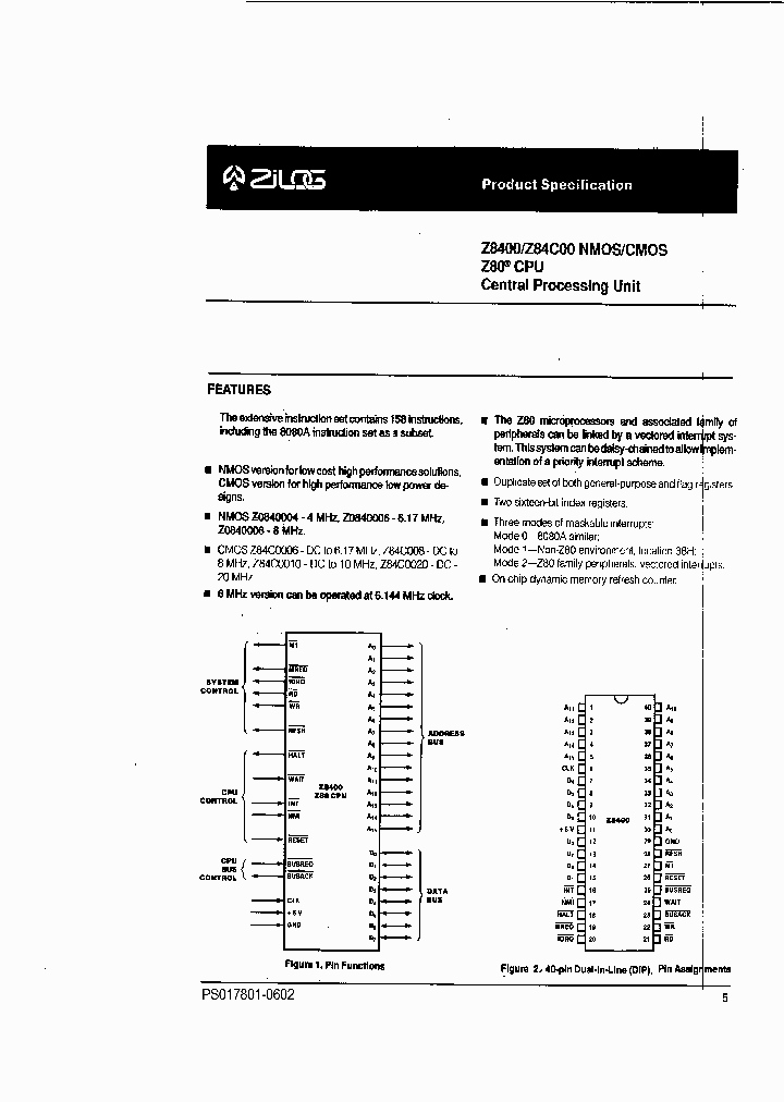 Z84C00_31337.PDF Datasheet