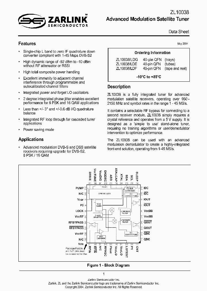 ZL10038_287060.PDF Datasheet