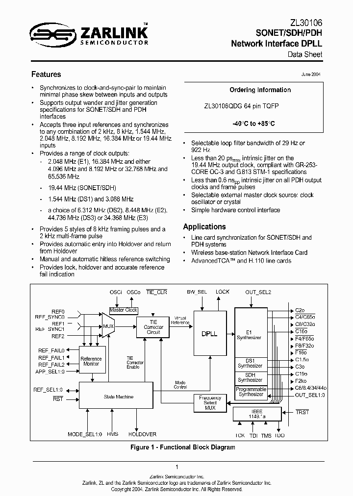 ZL30106_292779.PDF Datasheet