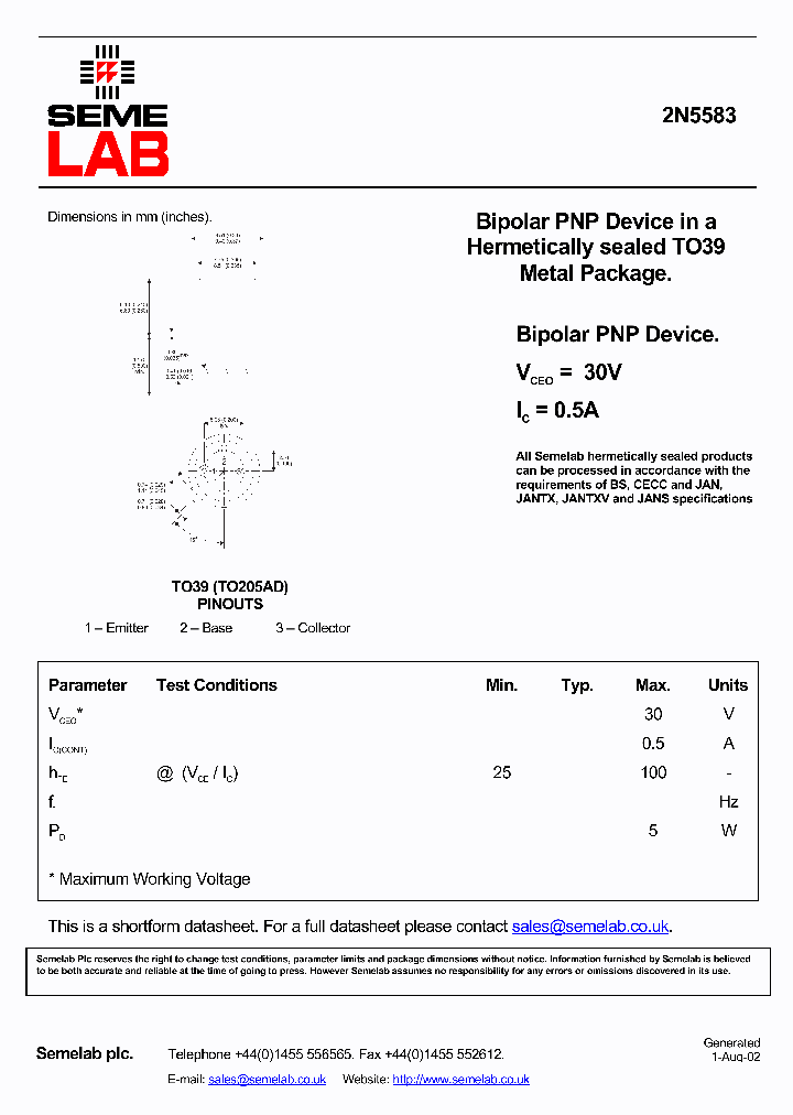 2N5583_245640.PDF Datasheet