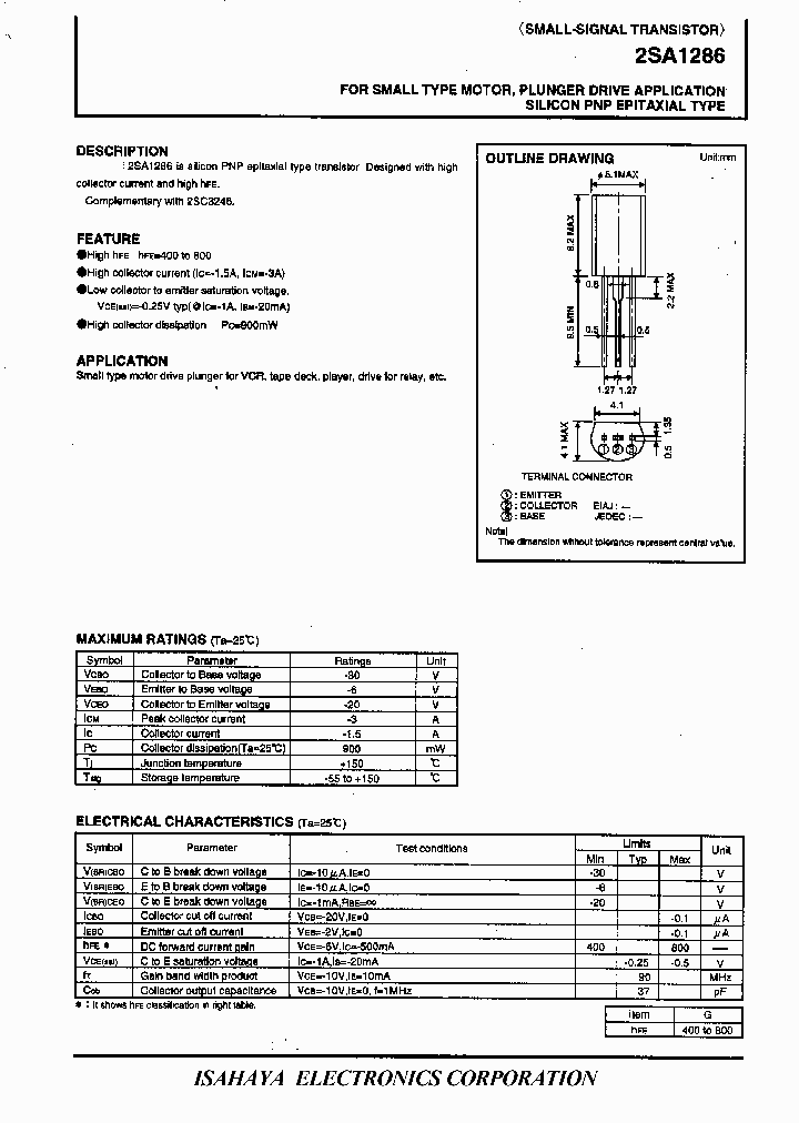 2SA1286_217704.PDF Datasheet