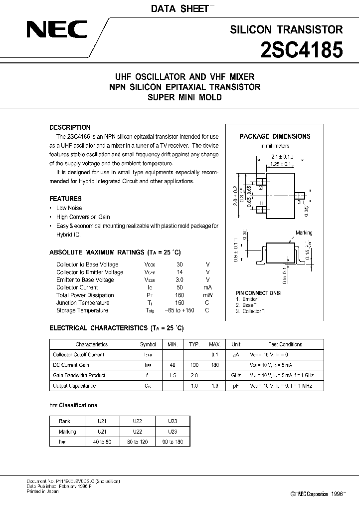 2SC4185_242287.PDF Datasheet