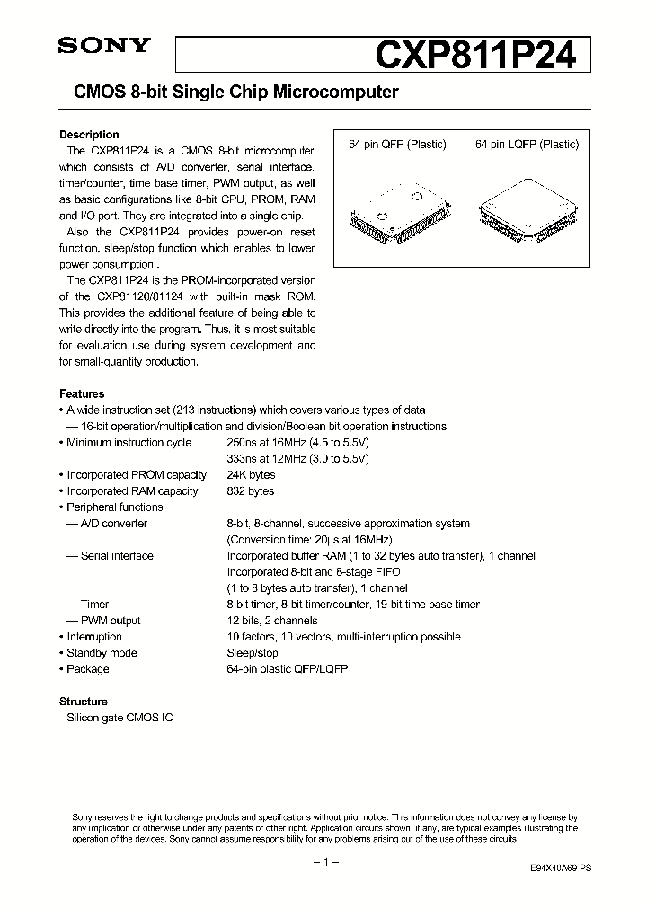 CXP811P24_261338.PDF Datasheet