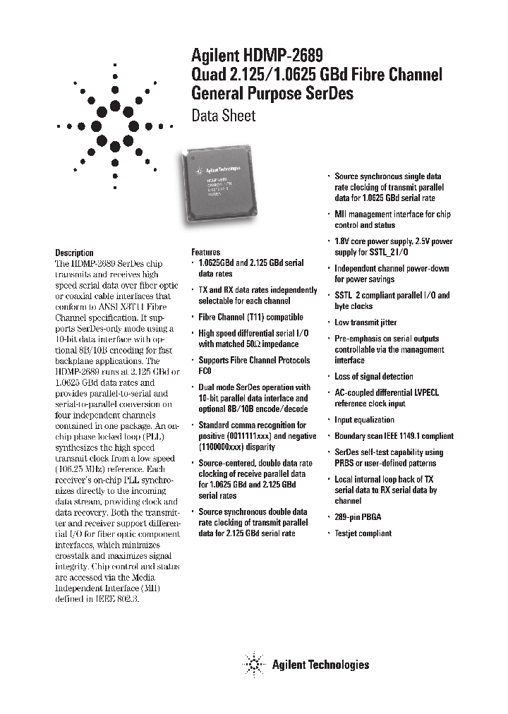 HDMP-2689_234315.PDF Datasheet