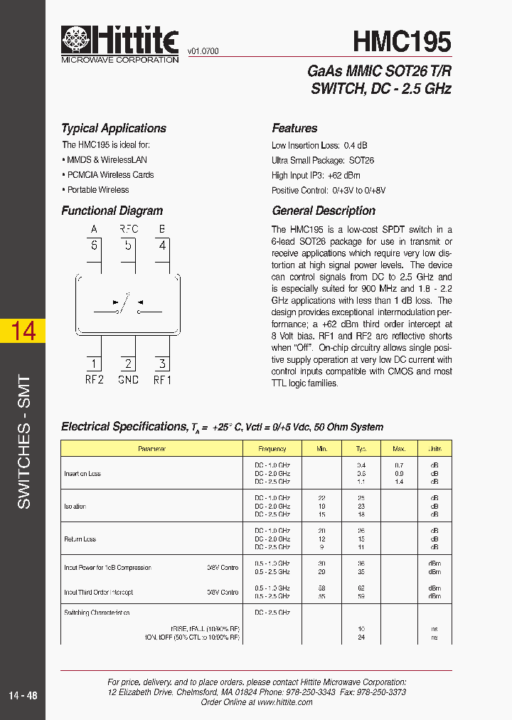 HMC195_222169.PDF Datasheet