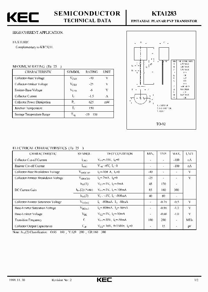 KTA1283_224040.PDF Datasheet