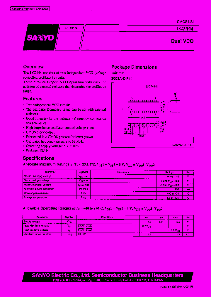 LC7444_215711.PDF Datasheet