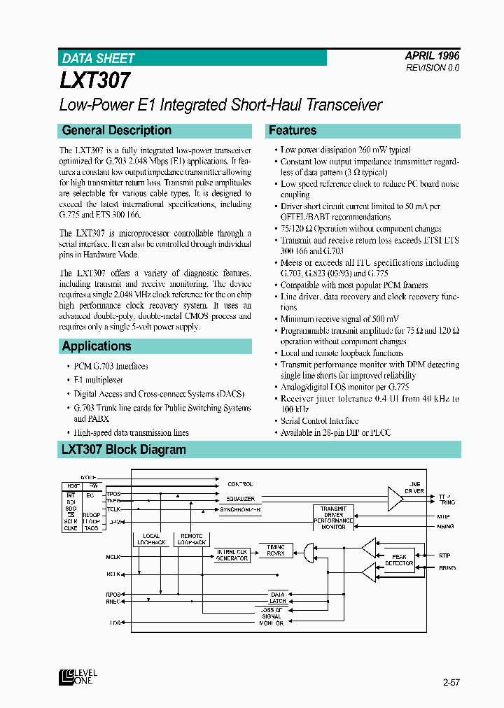 LXT307_263290.PDF Datasheet