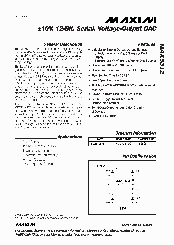 MAX5312_222096.PDF Datasheet