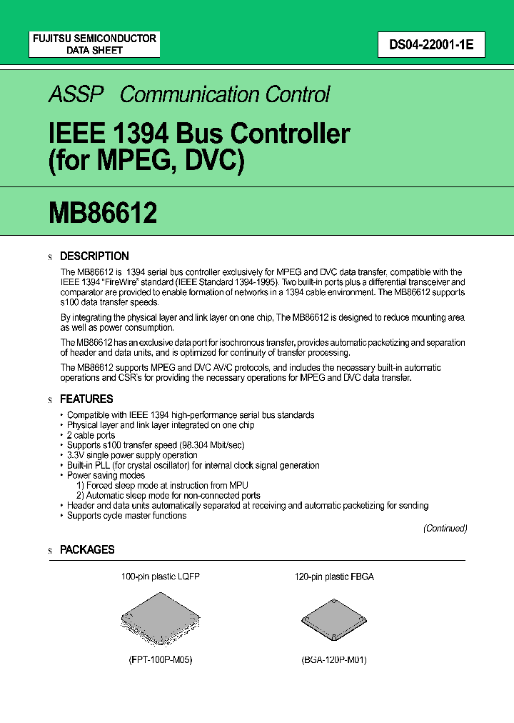MB86612_233099.PDF Datasheet