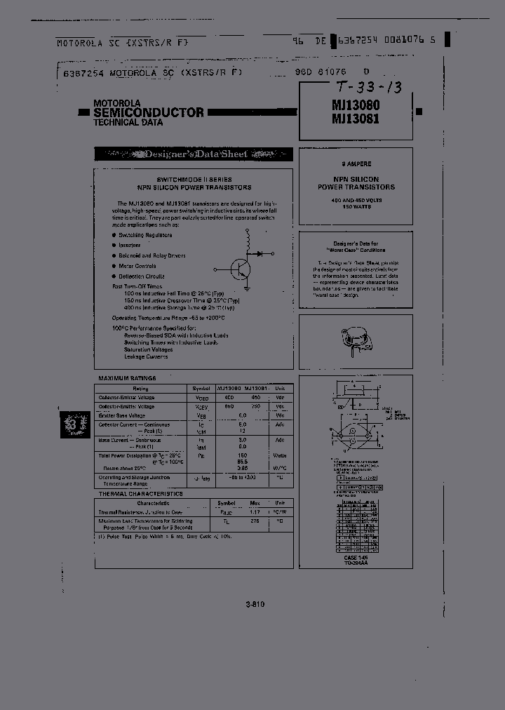 MJ13080_259875.PDF Datasheet