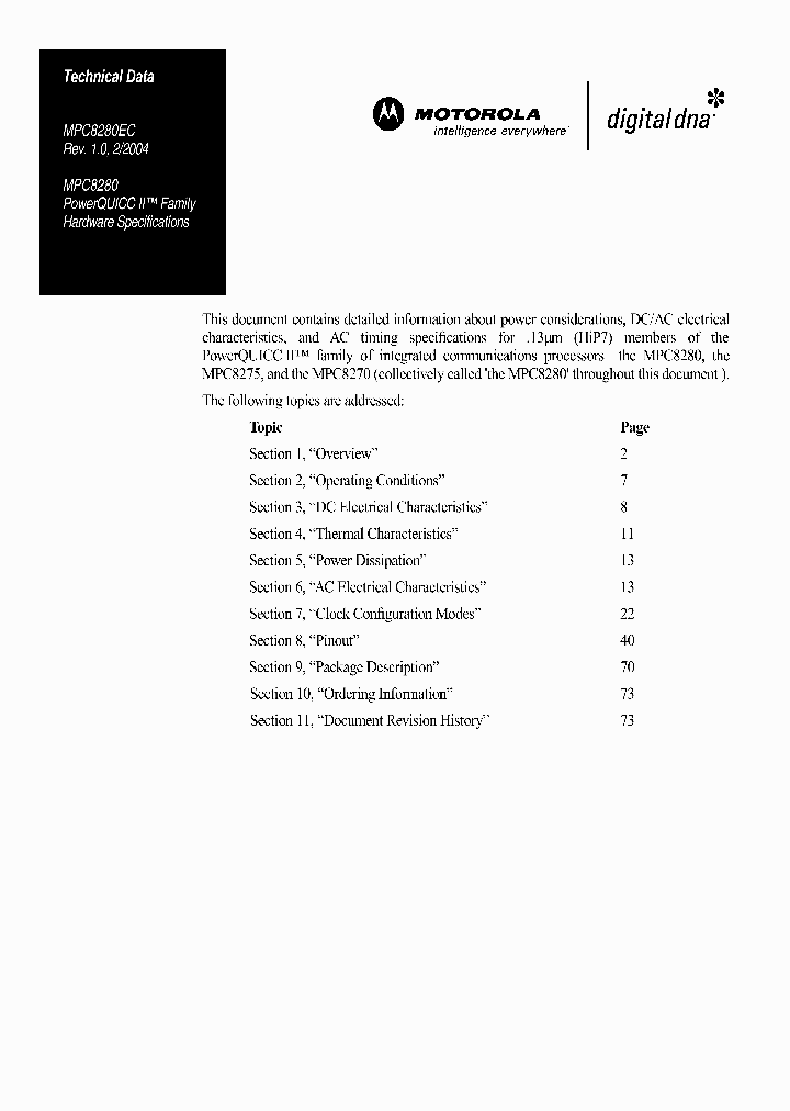 MPC8270_241281.PDF Datasheet