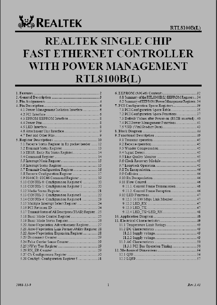 RTL8100_216545.PDF Datasheet