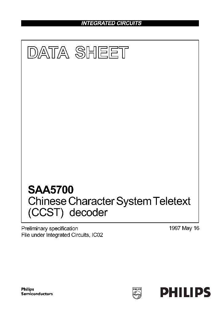 SAA5700_228244.PDF Datasheet
