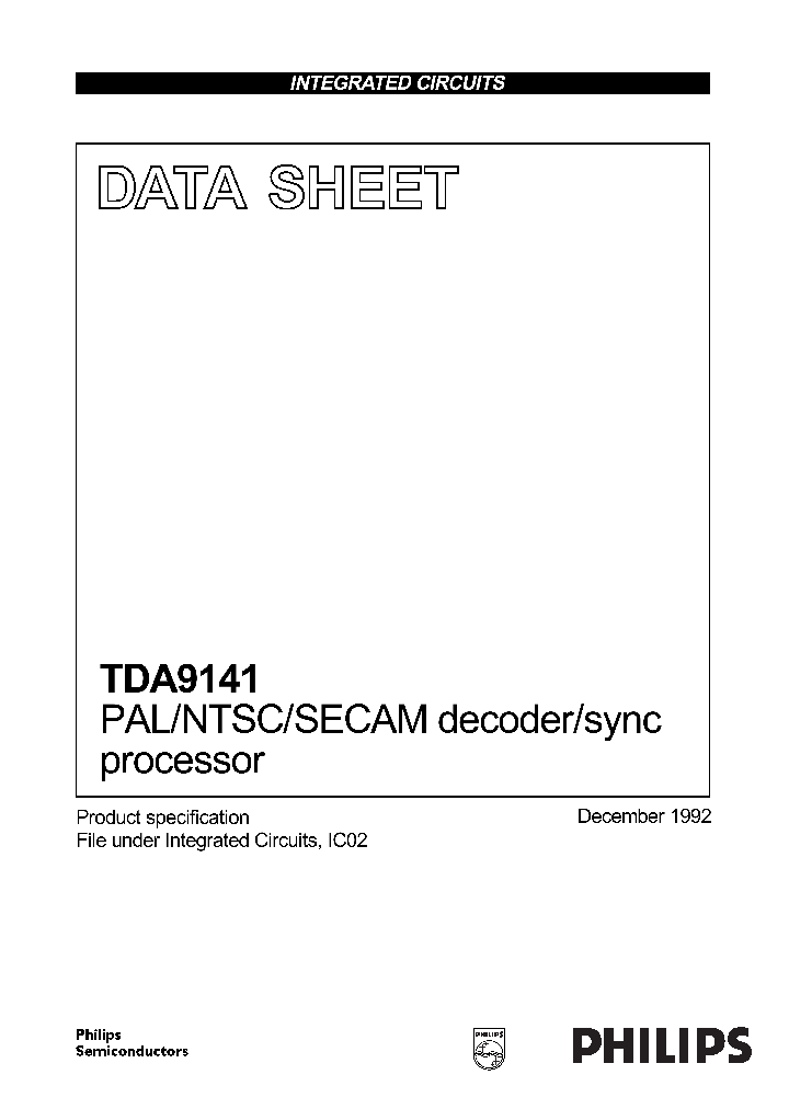 TDA9141_204369.PDF Datasheet
