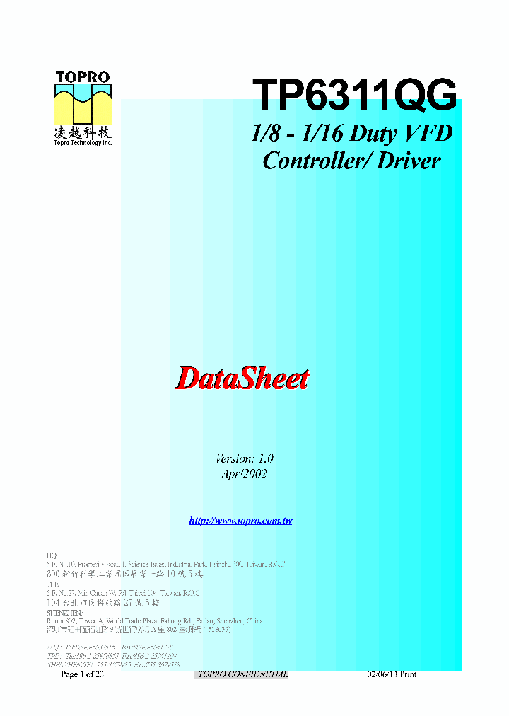 TP6311QG_233475.PDF Datasheet
