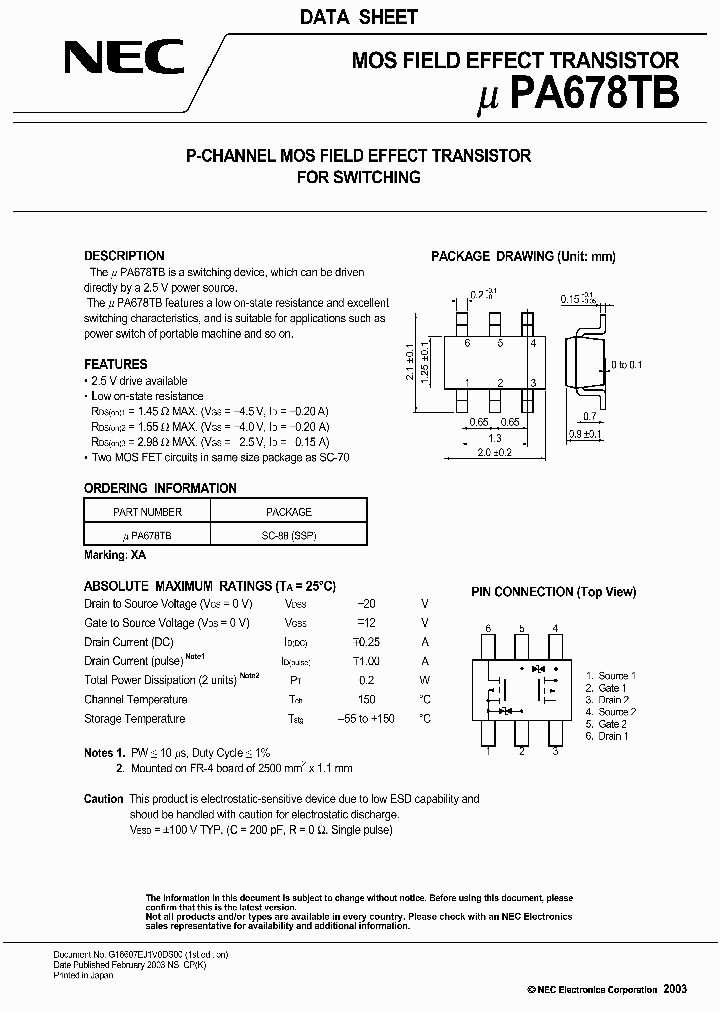 UPA678TB_204604.PDF Datasheet