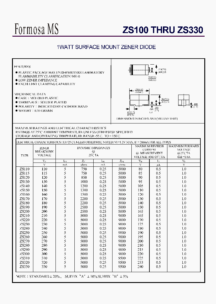 ZS260_223970.PDF Datasheet