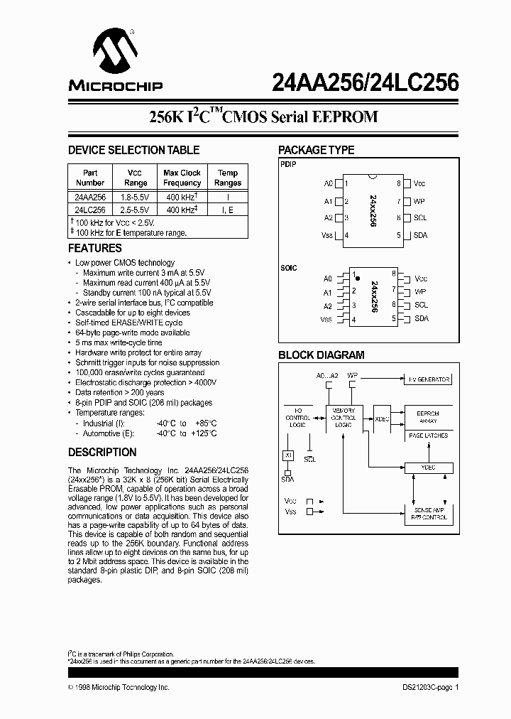 24LC256_78824.PDF Datasheet