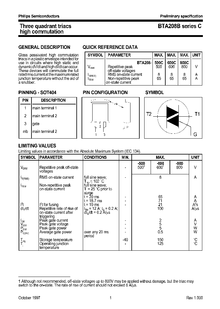 BTA208B_214496.PDF Datasheet