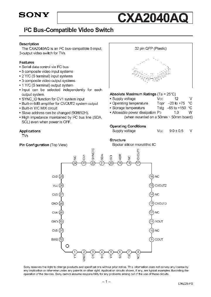 CXA2040_238955.PDF Datasheet