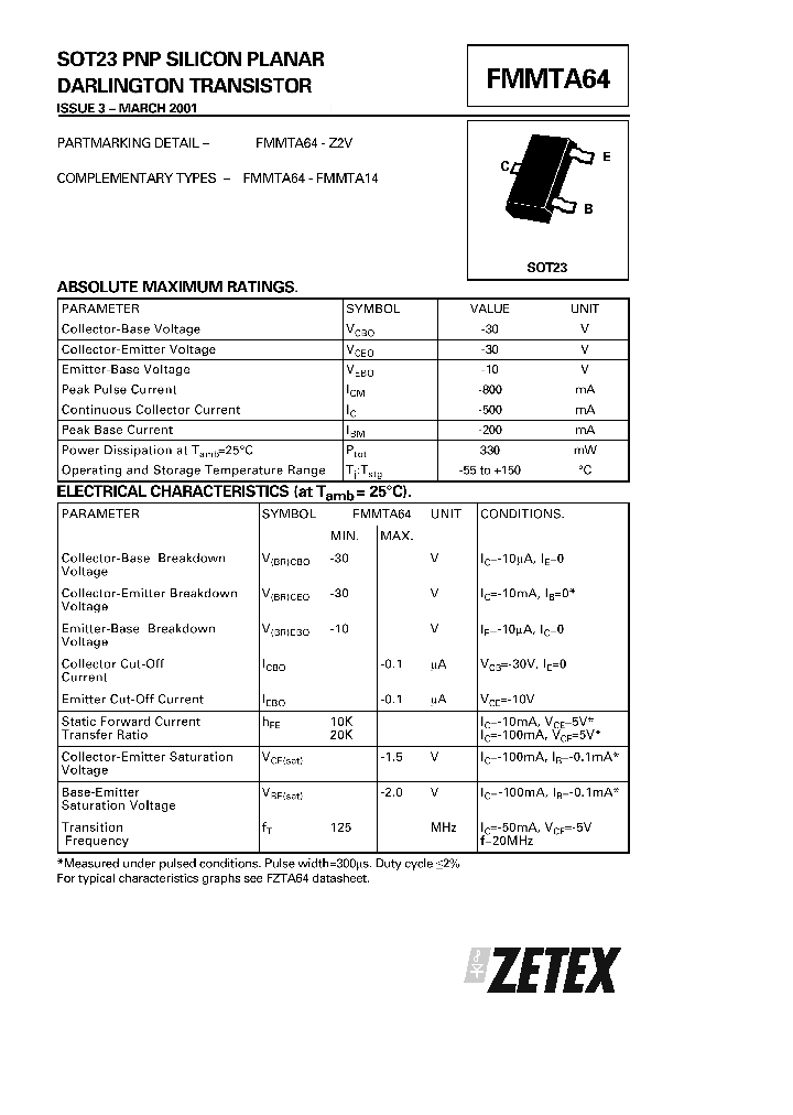 FMMTA64_238682.PDF Datasheet