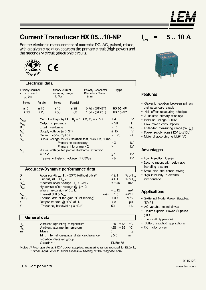 HX10-NP_198501.PDF Datasheet