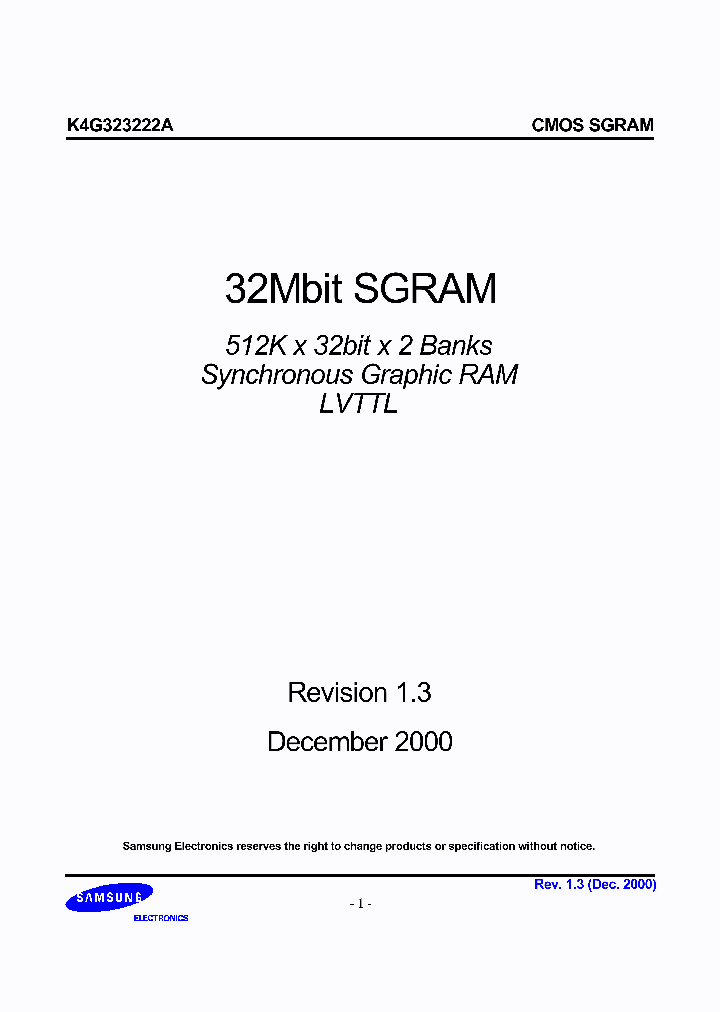 K4G323222A_231276.PDF Datasheet