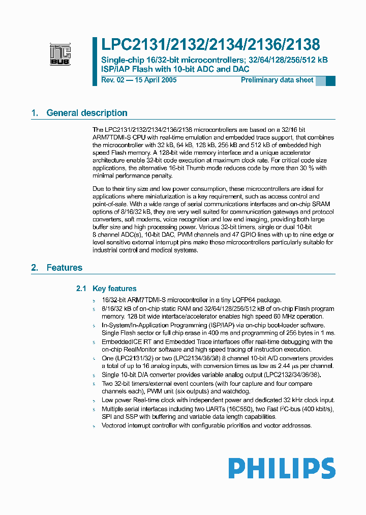 LPC2134FBD_238257.PDF Datasheet
