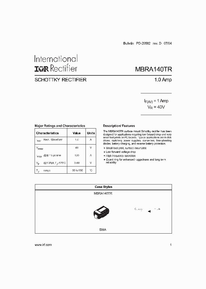 MBRA140TR_232184.PDF Datasheet