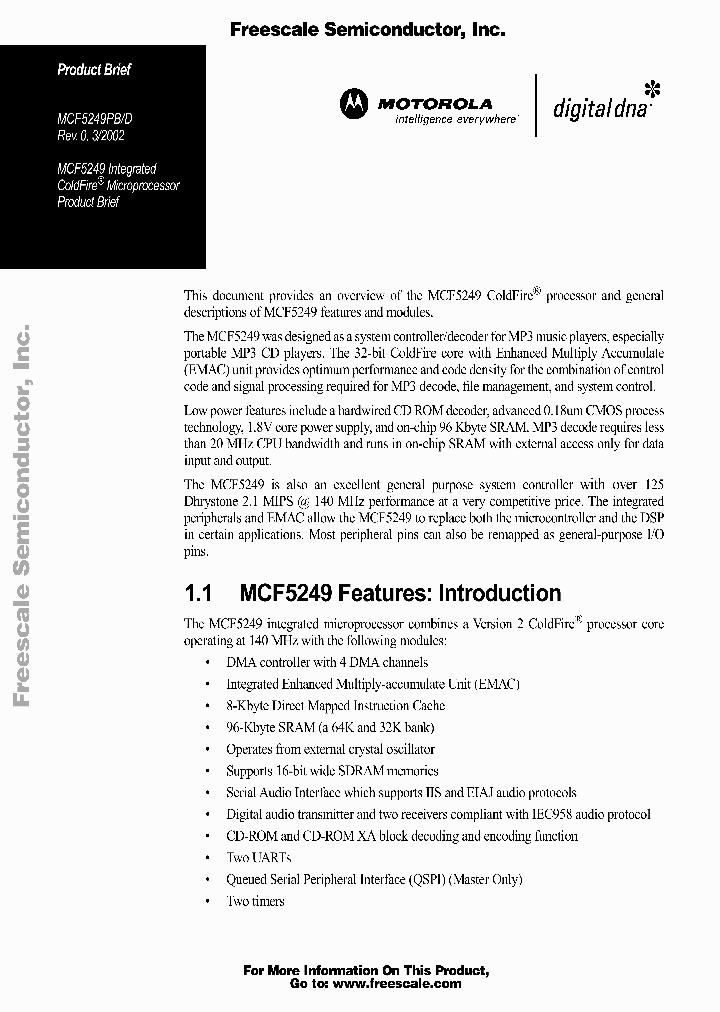MCF5249PB_202869.PDF Datasheet