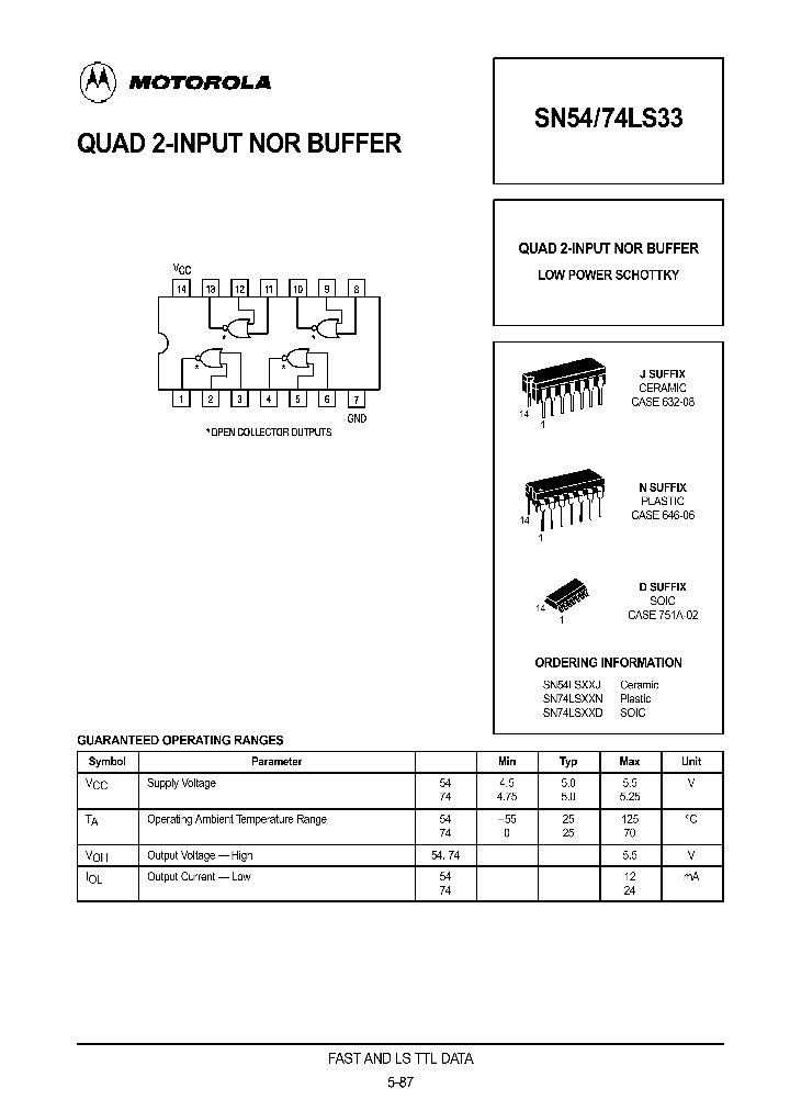 SN74LS33D_223201.PDF Datasheet