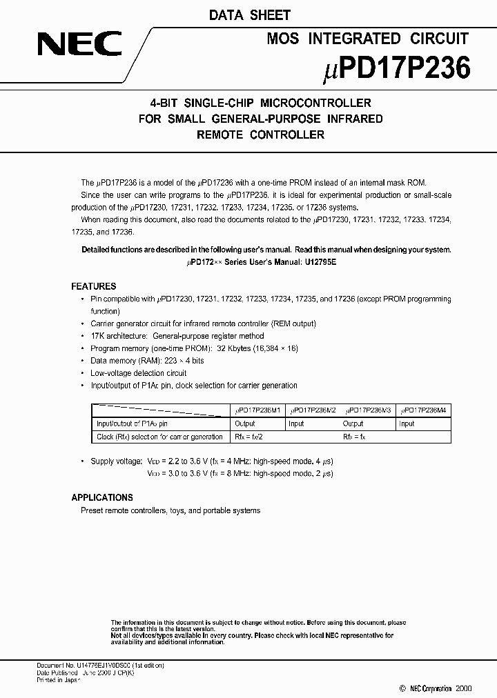 UPD17P236_227627.PDF Datasheet