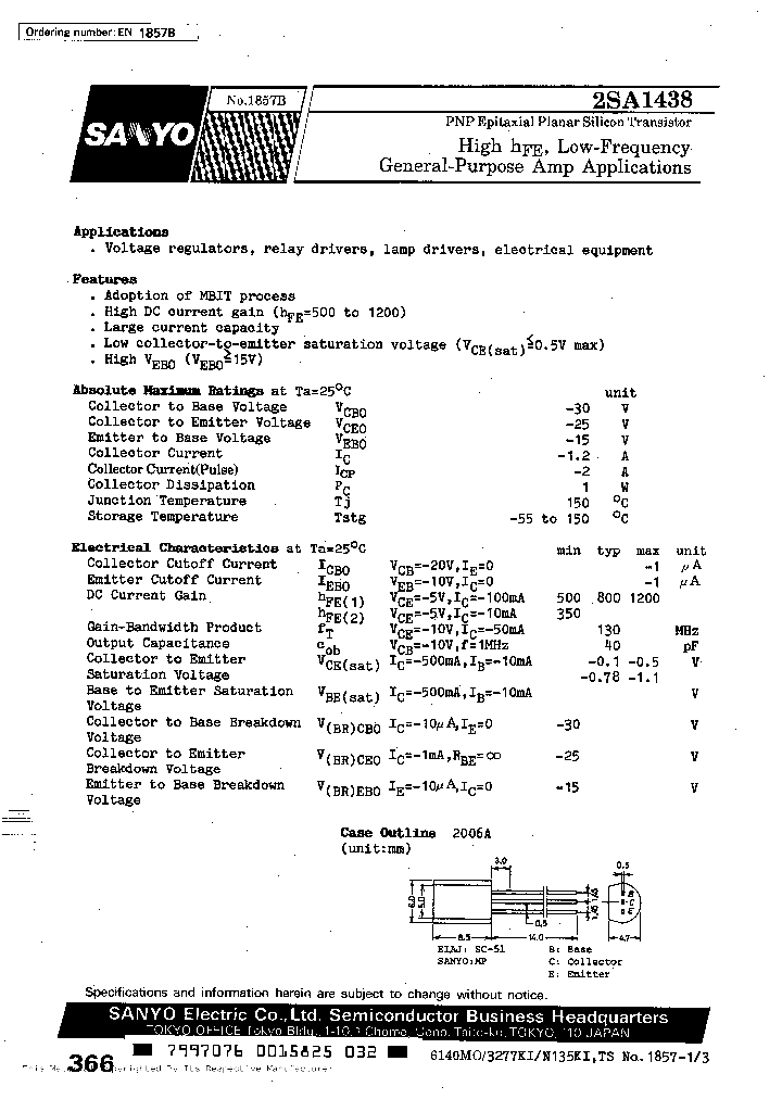 2SA1438_327935.PDF Datasheet