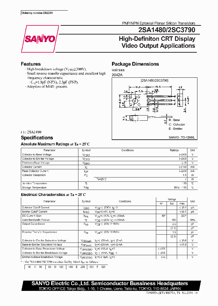 2SA1480_307367.PDF Datasheet