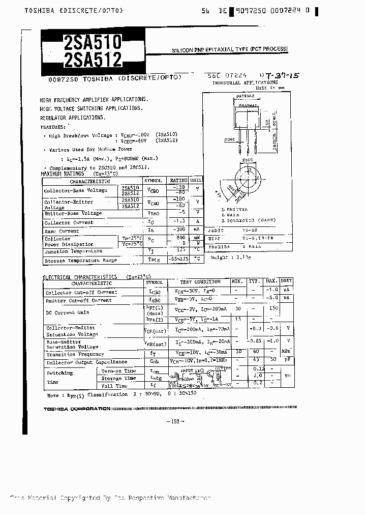 2SA512_327423.PDF Datasheet