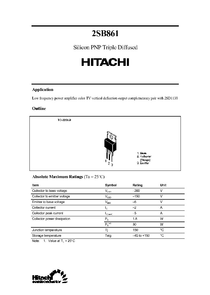 2SB861_306053.PDF Datasheet